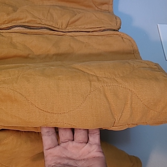 Universal Thread Mustard Yellow Cotton Quilted Lightweight Corduroy Jacket L - Picture 5 of 15